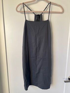 Lululemon Lab Adjustable Thin Strap Dress - Charcoal Gray Slip Tank Dress- NWT!!